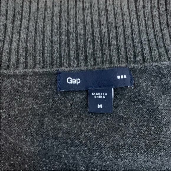 GAP Factory gray deep v neck sweater - Picture 3 of 6